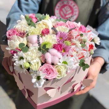Коробка цветов "Чистое Сердце"